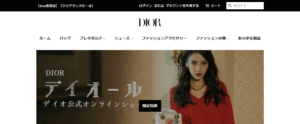 Diorを名乗る偽サイト